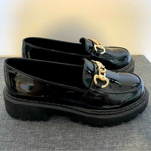 Black loafers